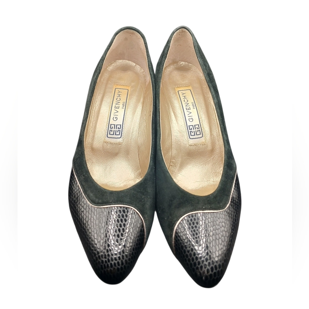 ☘️ Givenchy Paris Heels – Leather & Suede – Size 35 | 5.5 US